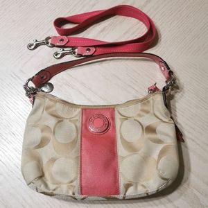 COACH Signature 2 Way Shoulder Bag